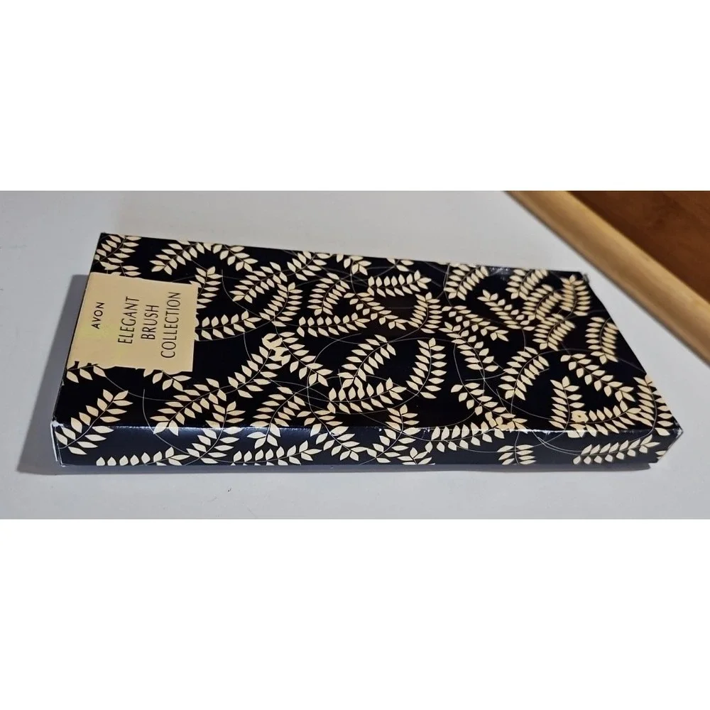 AVON Elegant *NOS* Brush Collection VINTAGE 5-Piece Set 1999 Flip Pouch NEW wBox